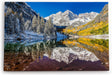 Paul Sinus Wandbild 120x80cm Maroon Bells USA Berge Bergsee Natur See Schnee
