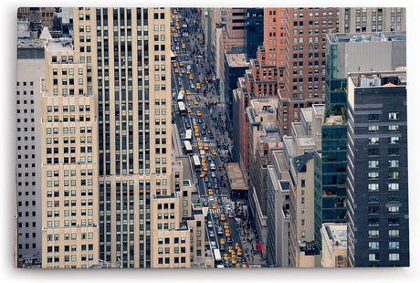 Paul Sinus Wandbild 120x80cm New York gelbe Taxis Großstadtdschungel Wolkenkratzer