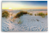 Paul Sinus Wandbild 120x80cm Ostsee Strand Sand Meer Sonnenuntergang Horizont