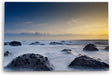 Paul Sinus Wandbild 120x80cm Ozean Meer Sonnenuntergang Felsen Atlantik Horizont