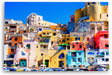 Paul Sinus Wandbild 120x80cm Procida Italien Insel traditionelle Häuser Küstenstadt Mittelmeer