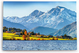 Paul Sinus Wandbild 120x80cm Rätische Alpen Alpensee See Bergsee Blau Natur