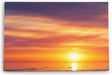 Paul Sinus Wandbild 120x80cm Roter Himmel Sonnenuntergang Meer Schwan Horizont