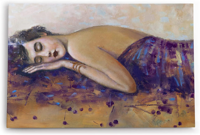Paul Sinus Wandbild 120x80cm Schöne junge Frau Kunstvoll Liebe Lippen Kirschen