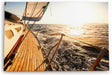 Paul Sinus Wandbild 120x80cm Segelboot Segelschiff Meer Ozean Horizont Sonnenschein