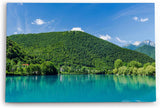 Paul Sinus Wandbild 120x80cm Slowenien Modrej See Berge Natur Grün blauer Himmel