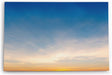 Paul Sinus Wandbild 120x80cm Sonnenuntergang blauer Himmel Wolken Minimal