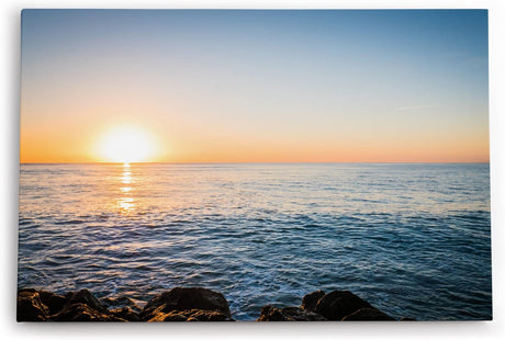 Paul Sinus Wandbild 120x80cm Sonnenuntergang Horizont Ozean Meer Abendröte