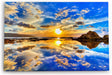 Paul Sinus Wandbild 120x80cm Sonnenuntergang Meer Himmel Horizont Farbenfroh