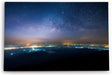 Paul Sinus Wandbild 120x80cm Sternenhimmel Nacht Stadtlichter Milchstraße Sterne
