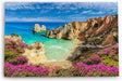 Paul Sinus Wandbild 120x80cm Strand Bucht Meer Sommer Küste Wildblumen