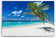 Wandbild 120x80cm Südseeparadies Palmen Strand Sonne Meer Türkis