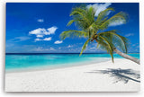 Wandbild 120x80cm Südseeparadies Palmen Strand Sonne Meer Türkis