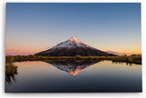 Paul Sinus Wandbild 120x80cm Taranaki Vulkan Neuseeland See Berg Sonnenuntergang