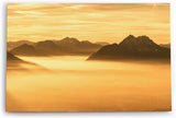 Paul Sinus Wandbild 120x80cm Über den Wolken Berge Berggipfel Gipfel Himalaja