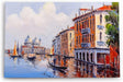 Paul Sinus Wandbild 120x80cm Venedig Gondel Kunstvoll Farben Abstrakt Italien