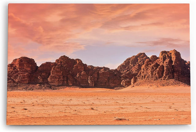 Paul Sinus Wandbild 120x80cm Wadi Rum Jordanien Wüstenlandschaft Berge Jebel Umm Ishrin