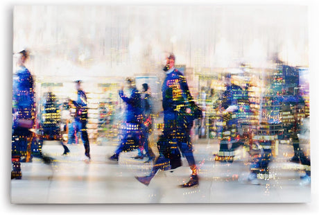 Paul Sinus Wandbild 120x80cm Wallstreet Business Börse Büro Finanzen Skyline