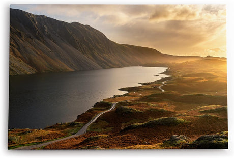Paul Sinus Wandbild 120x80cm Wast Water See England Sonnenuntergang Berg