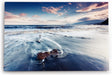 Paul Sinus Wandbild 120x80cm Wellen Strand Felsen Horizont Ozean Wolken