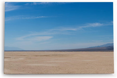 Paul Sinus Wandbild 120x80cm Wüstenlandschaft Wüste Horizont Berge blauer Himmel