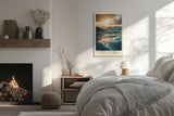 Paul Sinus Leinwandbild 40x60cm Wellen im goldenen Licht – Dynamisches Meeresmotiv mit Sonnenuntergang, Lichtreflexionen und kraftvoller Bewegung