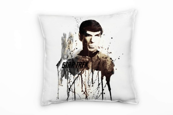 Spock Deko Kissen Bezug 40x40cm für Couch Sofa Lounge Zierkissen