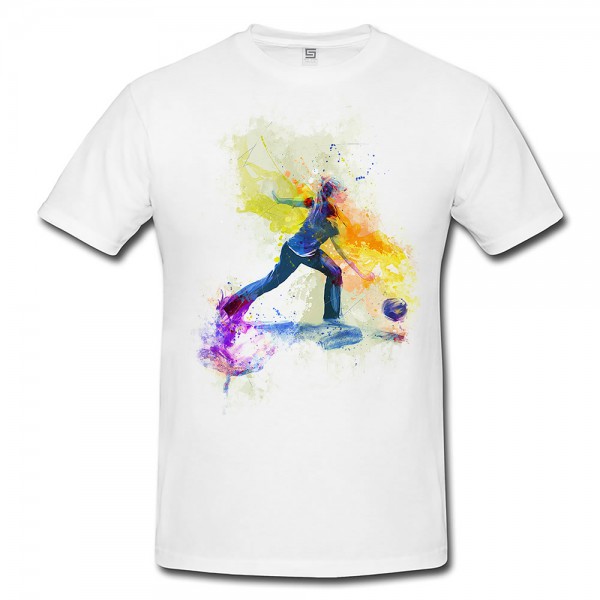 Bowling Herren und Damen T-Shirt Sport Motiv aus Paul Sinus Aquarell