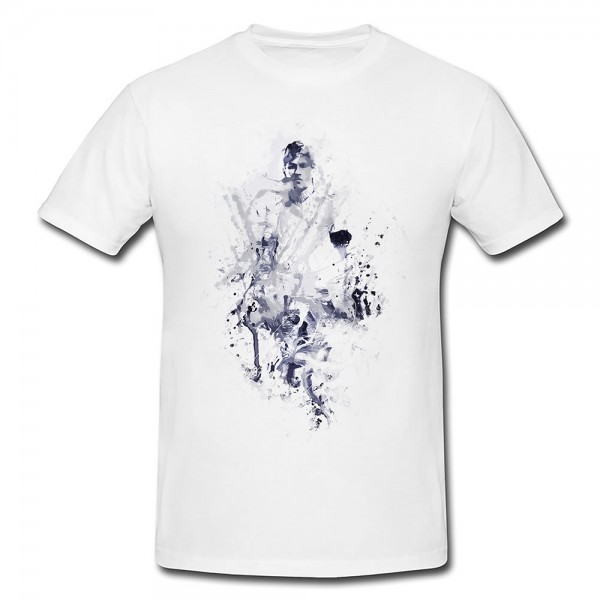 Neymar I Art Premium Herren und Damen T-Shirt Motiv aus Paul Sinus Aquarell