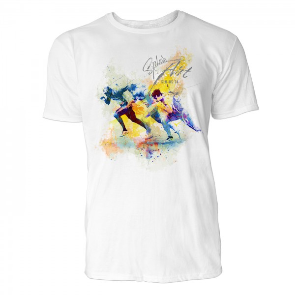 Sprinter im Wettbewerb Sinus Art ® T-Shirt Crewneck Tee with Frontartwork