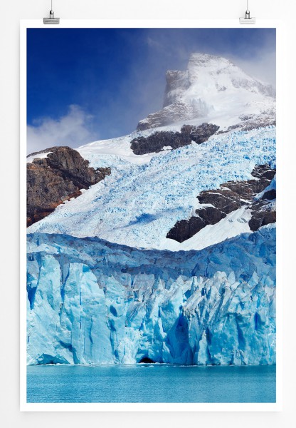 90x60cm Poster Spegazzini Gletscher Patagonien Argentinien