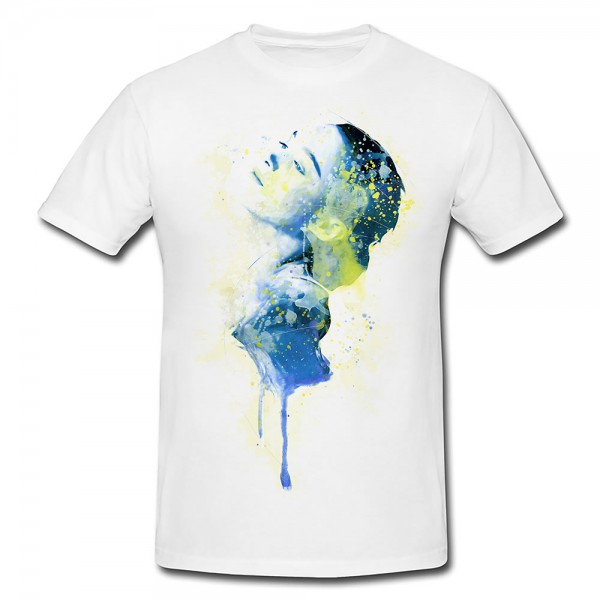 Rooney Mara Premium Herren und Damen T-Shirt Motiv aus Paul Sinus Aquarell