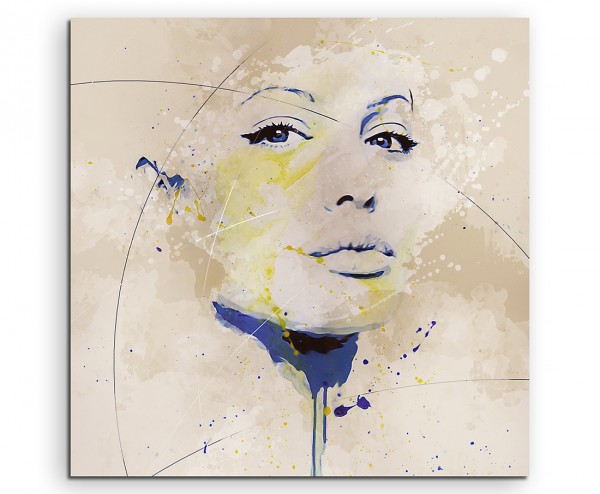 Angelina Jolie III Aqua 60x60cm Aqua Art Wandbild