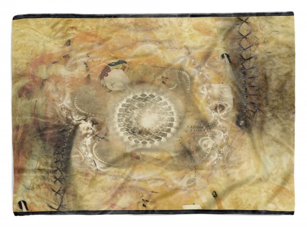 Enigma Handtuch Strandhandtuch Saunatuch Kuscheldecke mit abstrakten Motiv