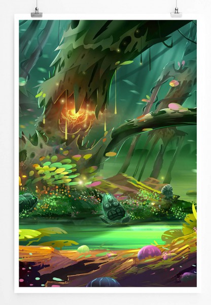 Bild  Der Magische Wald 60x90cm Poster