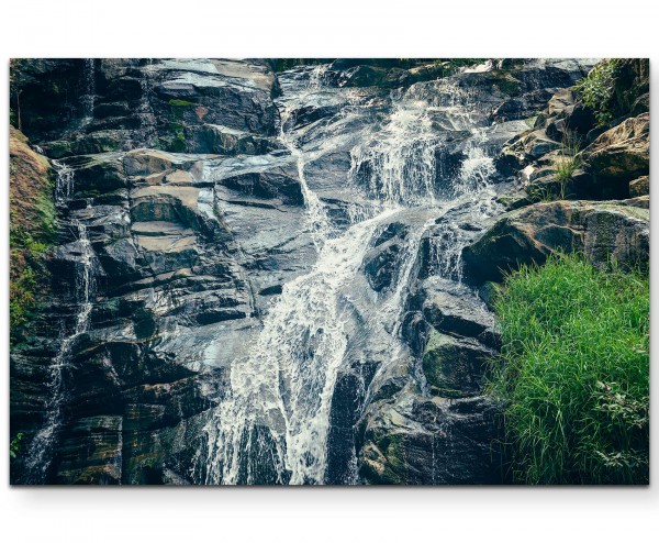 Ravana Falls  Wasserfall in Sri Lanka - Leinwandbild