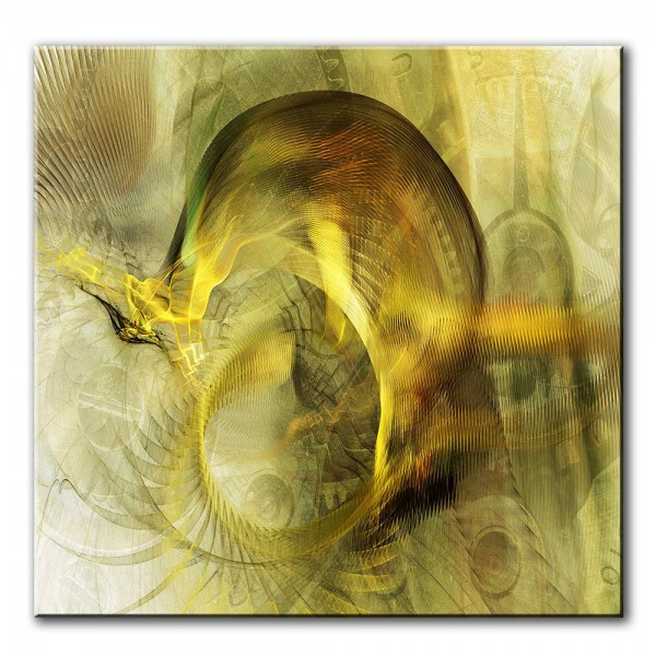 Goldener Bann, abstrakt, 60x60cm