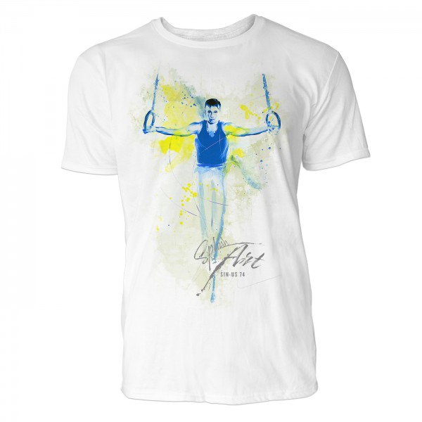 Turner mit Ringen Sinus Art ® T-Shirt Crewneck Tee with Frontartwork