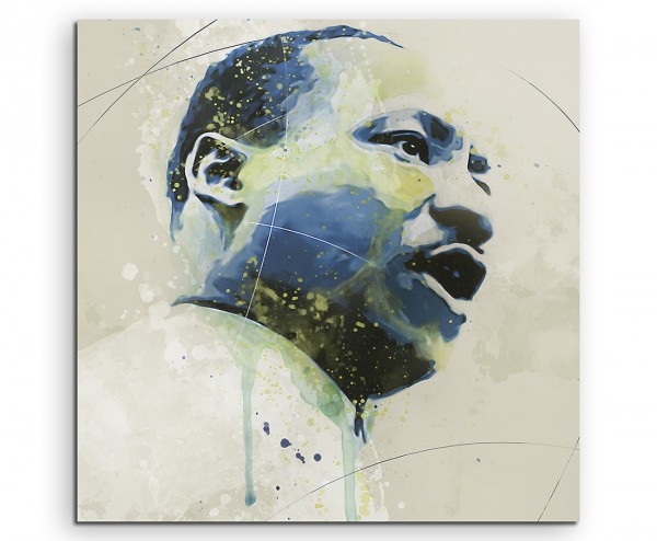 Martin Luther King Aqua 60x60cm Aqua Art Wandbild