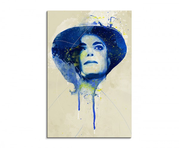 Michael Jackson IV Aqua 90x60cm Wandbild Aquarell Art