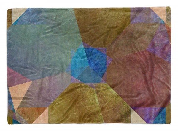 Handtuch Strandhandtuch Saunatuch Kuscheldecke mit Fotomotiv abstrakte Muster und Formen