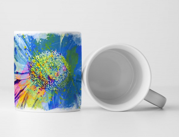 Blume IX Tasse als Geschenk, Design Sinus Art