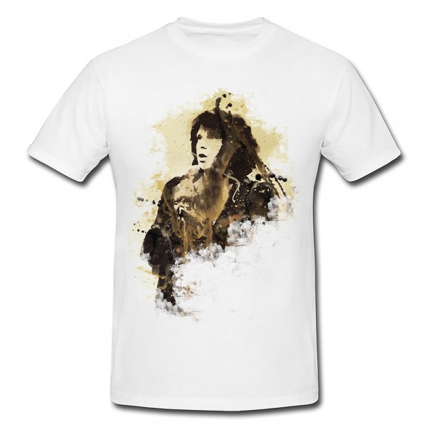 Jim Morrison I Premium Herren und Damen T-Shirt Motiv aus Paul Sinus Aquarell