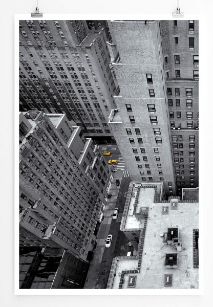 Urbane Fotografie - New York aus der Höhe 60x90cm Poster