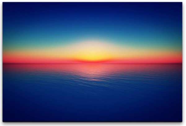 Sonnenuntergang über dem Meer Wandbild in verschiedenen Größen