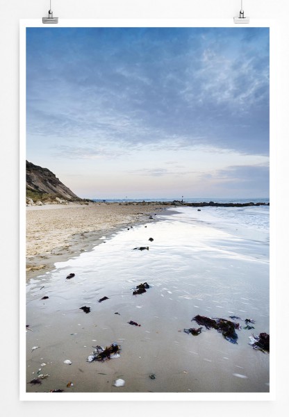 Landschaftsfotografie 60x90cm Poster Strand bei Bournemouth Dorset England