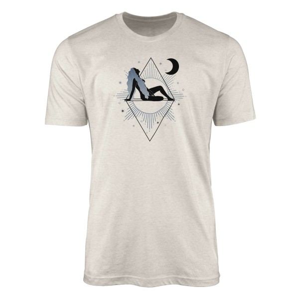 Herren Shirt 100% gekämmte Bio-Baumwolle T-Shirt Astrologie Mond Energie Motiv Nachhaltig Ökomode a