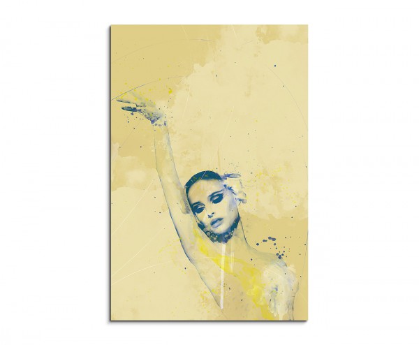 Natalie Portman V Aqua 90x60cm Wandbild Aquarell Art