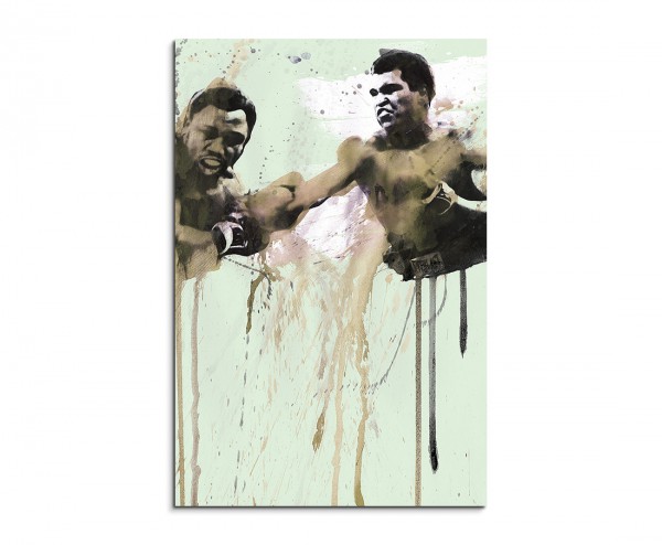 Muhammad Ali 90x60cm Aquarell Art Leinwandbild