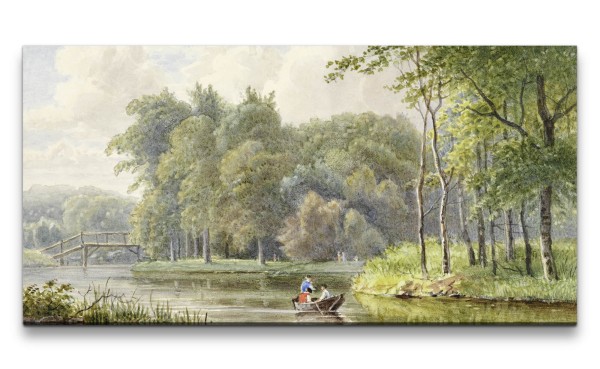 Remaster 120x60cm Jacobus Johannes wunderschönes Wandbild Landschaft Fluss Natur Beruhigend